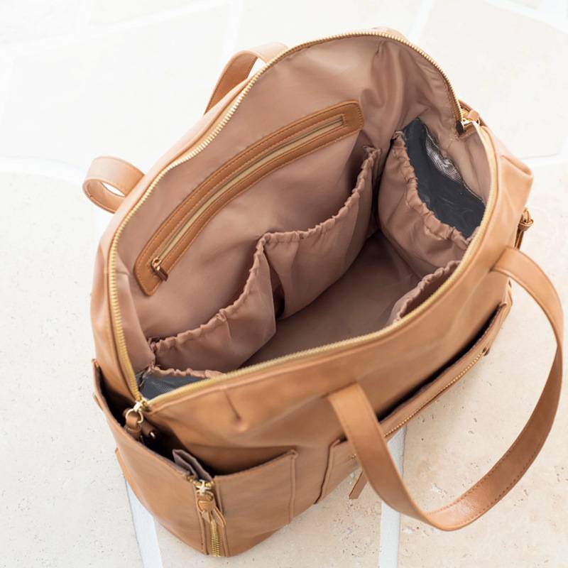 PU Multi-functional mommy tote bag backpack 4